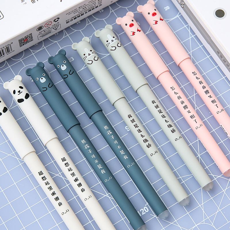 Creative Erasable Cartoon Bear Series Gel Pen Popular Writing Utensils