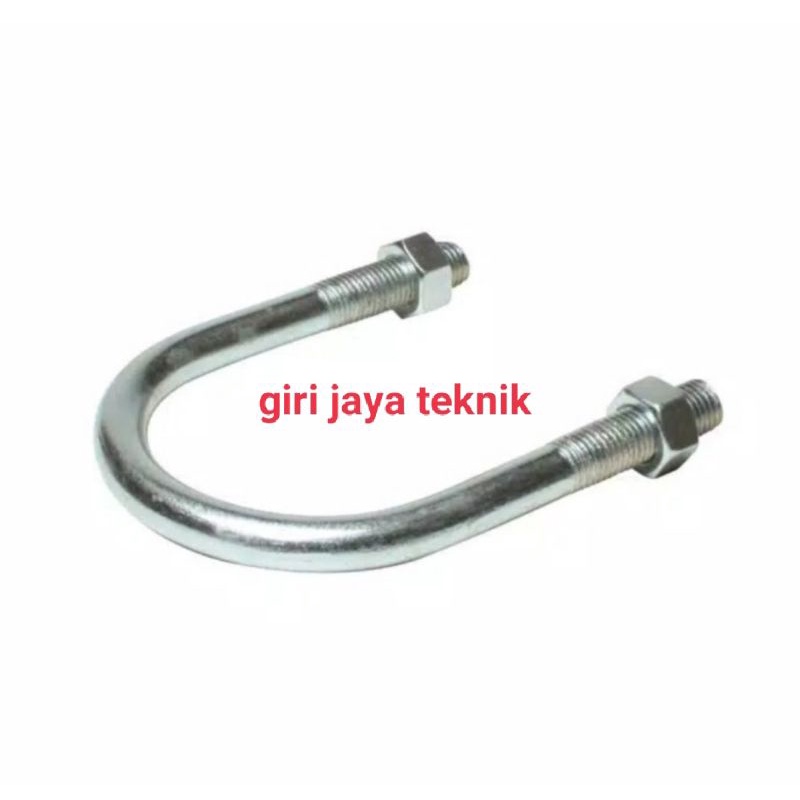 ubolt 6"×3/8 galvanis