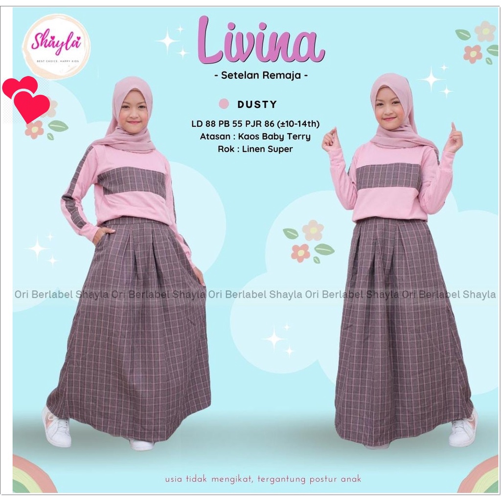 Baju Anak Perempuan Setelan Rok Anak Remaja Tanggung Perempuan Set Anak Remaja Terbaru