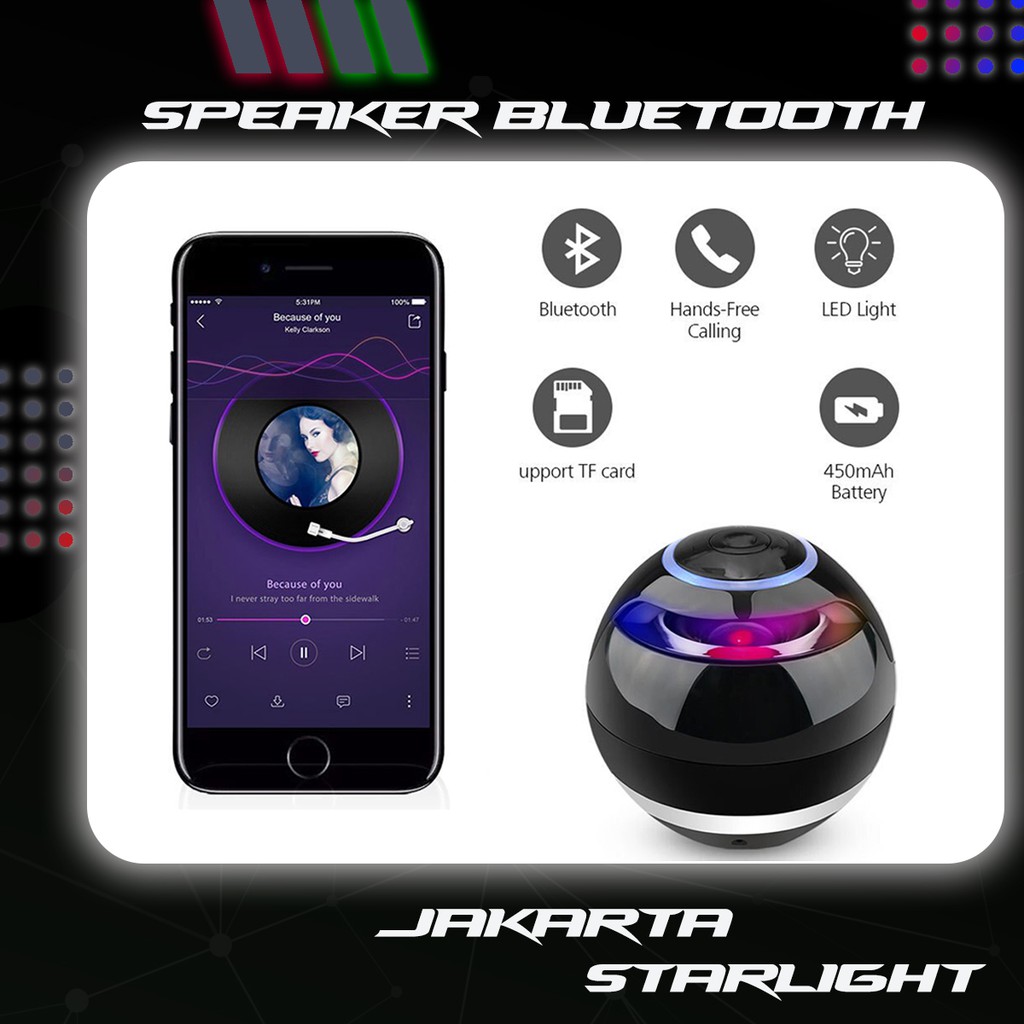 Speaker Bluetooth Mini Portable dengan Bass Suara Jernih