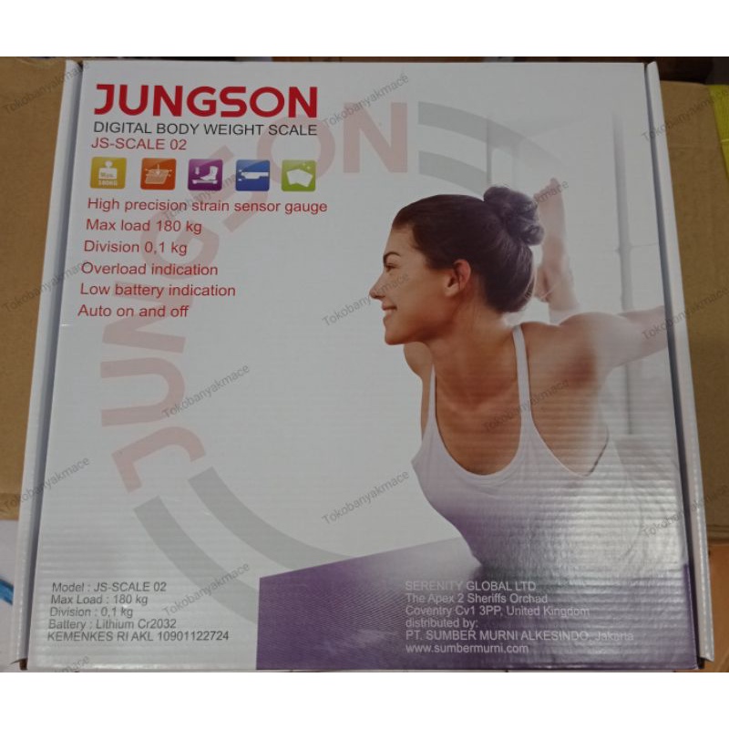 Timbangan Badan Digital Jungson 180Kg Kaca