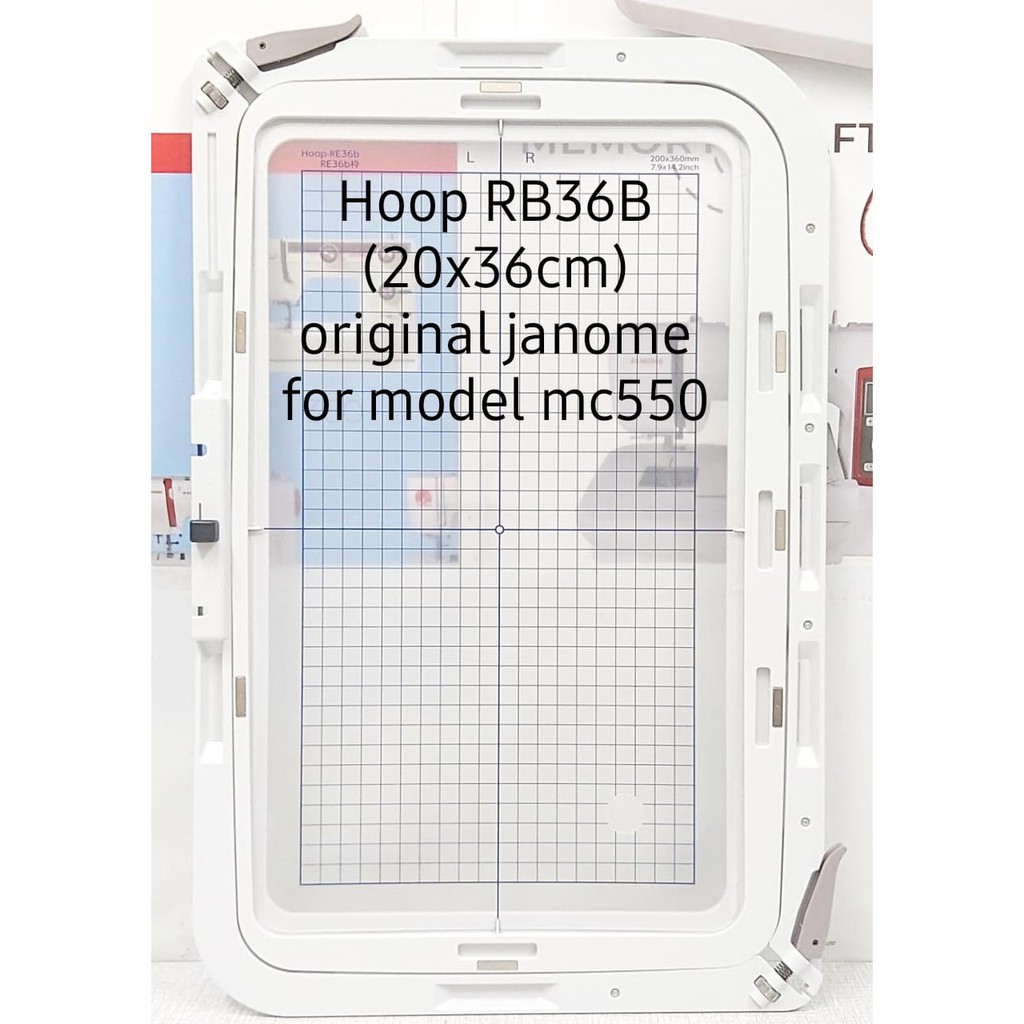 JANOME GENUINE PART Hoop/pembidangan ukuran (20x36cm) RE36b mesin bordir komputer janome mc550e