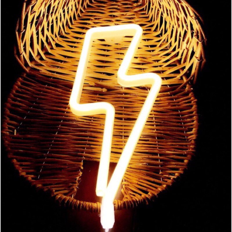 Lampu neon LED USB - Bentuk PETIR