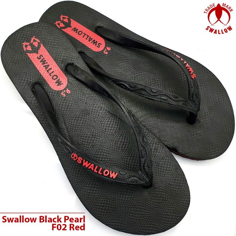 ✨NAGIHI✨ Sendal Jepit Swallow Black Pearl - Sandal Japit Swallow Hitam/sandal asli indonesia