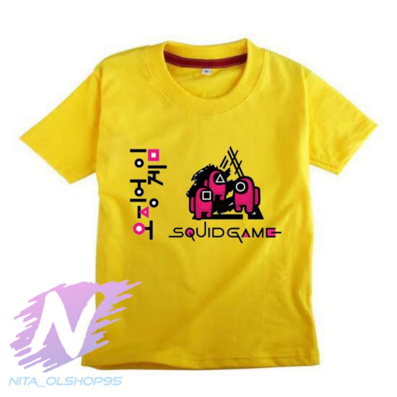 baju anak squid game kaos among us squid game