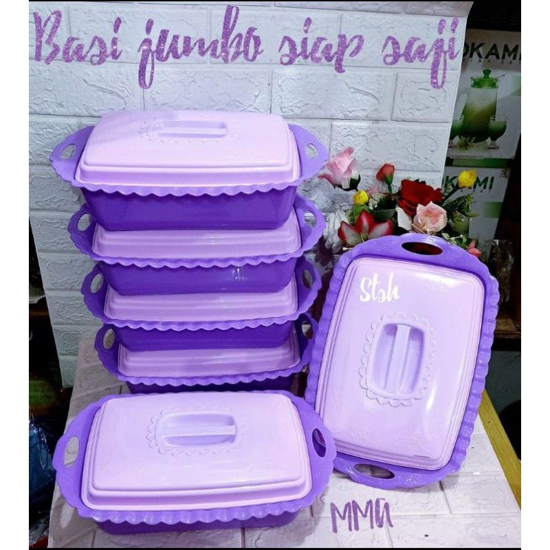 1pcs Basi Kotak Jumbo/Tempat saji Makanan /Basi Wadah Sayur