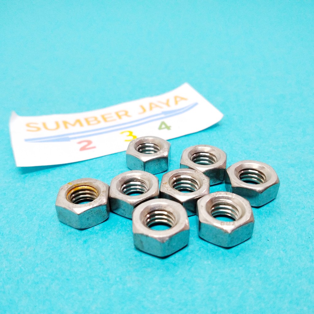 Mur M6 Stainless Hexagon sus-304 TERMURAH