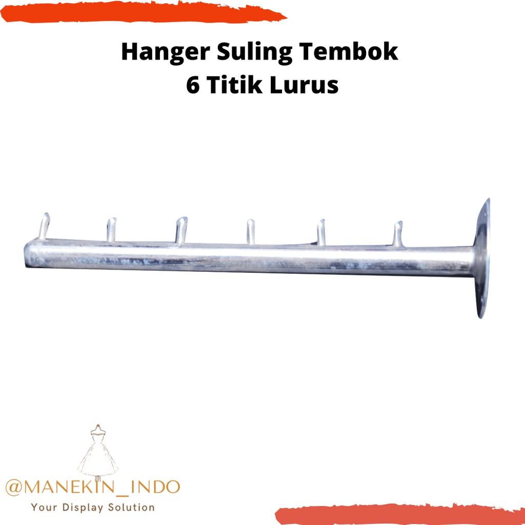 HANGER SULING TEMBOK PAKU 6 | HANGER SULING |GANTUNGAN BAJU LURUS|HANGER BAJU|SULING MURAH