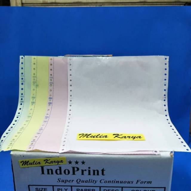 

PPOB Continous Form 5 Ply Indoprint 9.5 x 11 atau 9.5 x 11 / 2. Kertas Komputer