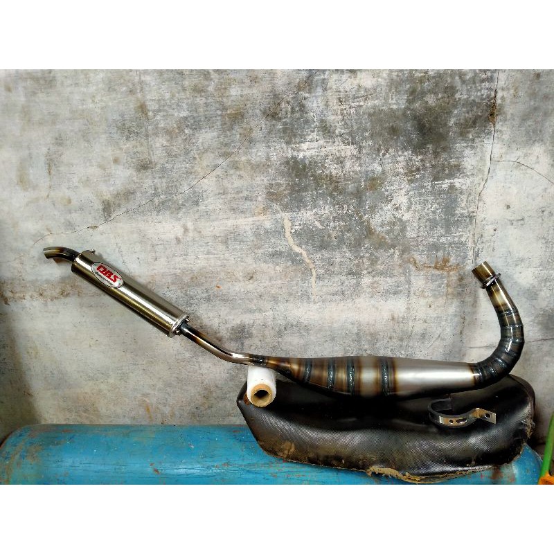 KNALPOT KOLONG SATRIA 2TAK SATRIA HIU/LUMBA DBS,