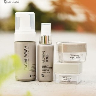 MS GLOW PAKET LENGKAP - KRIM WAJAH - KRIM PEMUTIH - ULTIMATE - WHITENING - ACNE - LUMINOUS - PAKET M