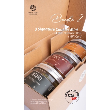 

Bundle 1 - 3 Sigature Cookies Mini Series (3x @125gr)