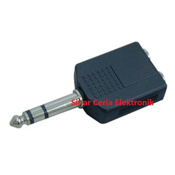 Sambungan Jack 2 Akai to Akai Stereo Jack T Akai Jack Splitter Mic