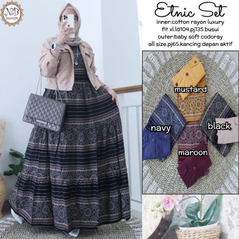 Etnic Set Ori N&B Fashion