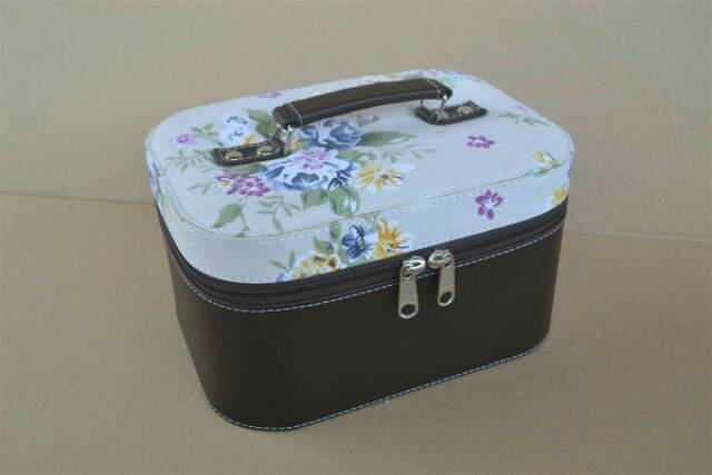 CANTIK - Traveller Cosmetic Case / Kotak Tempat Make Up Cantik Motif Combine