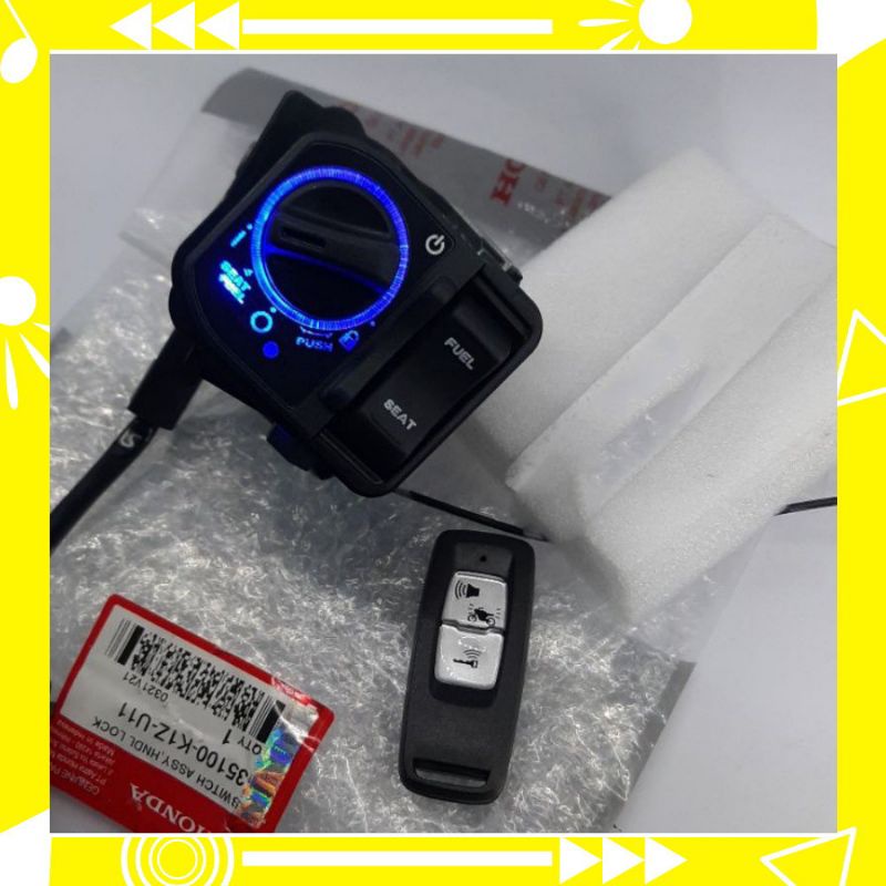 Keyless Honda PCX160 bisa untuk Vario 110,125,150,New Beat,Genio,Scoopy (Dapat 2 Remot)