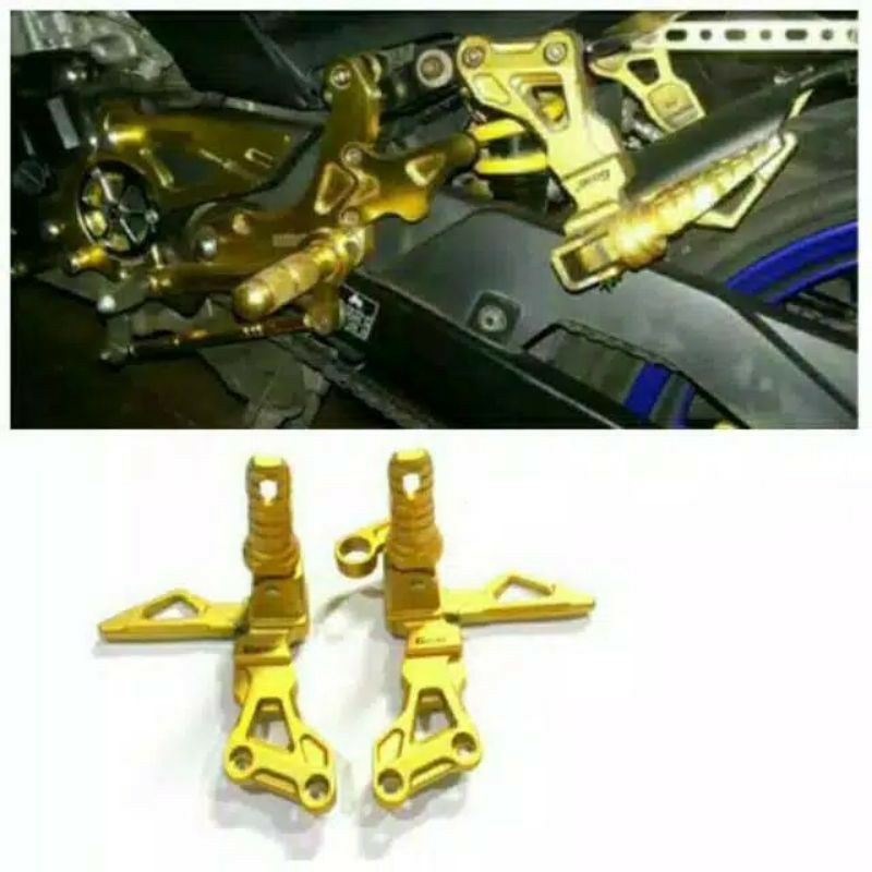 Foot Step Belakang Variasi Mu Factory Universal  Satria Fu,Sonic,Mx 135,Mx King,Ninja150RR Dll