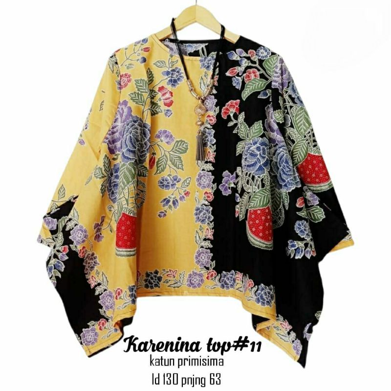 Blus atasan batik modern model kebaya kartini