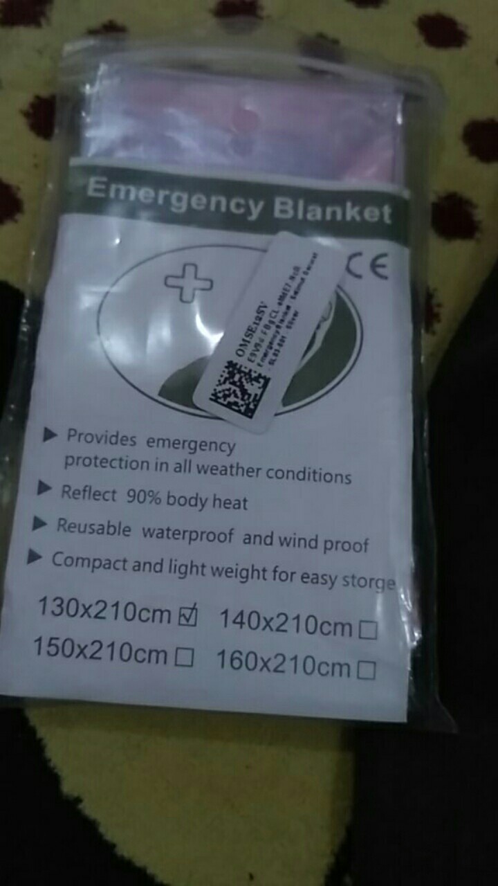 Emergency Blanket - Selimut Anti Dingin Hipotermia - Selimut Camping Gunung