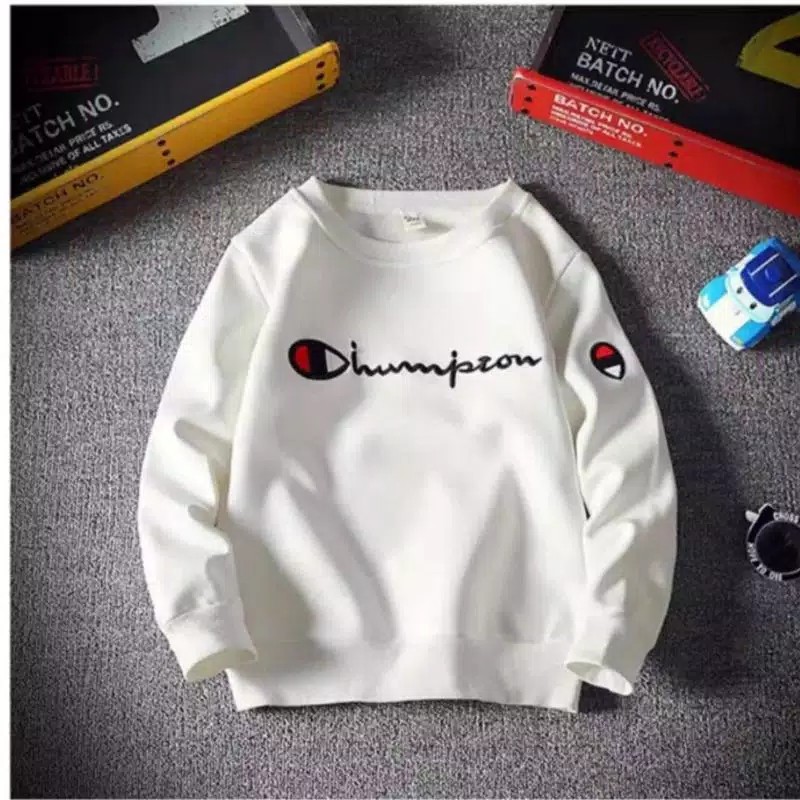 SWEATER CHAMPION CREWNECK CAMPION ORIGINAL BNIP FULL TAG LABEL HOODIE HUDIE ORI PRIA WANITA UNISEX C