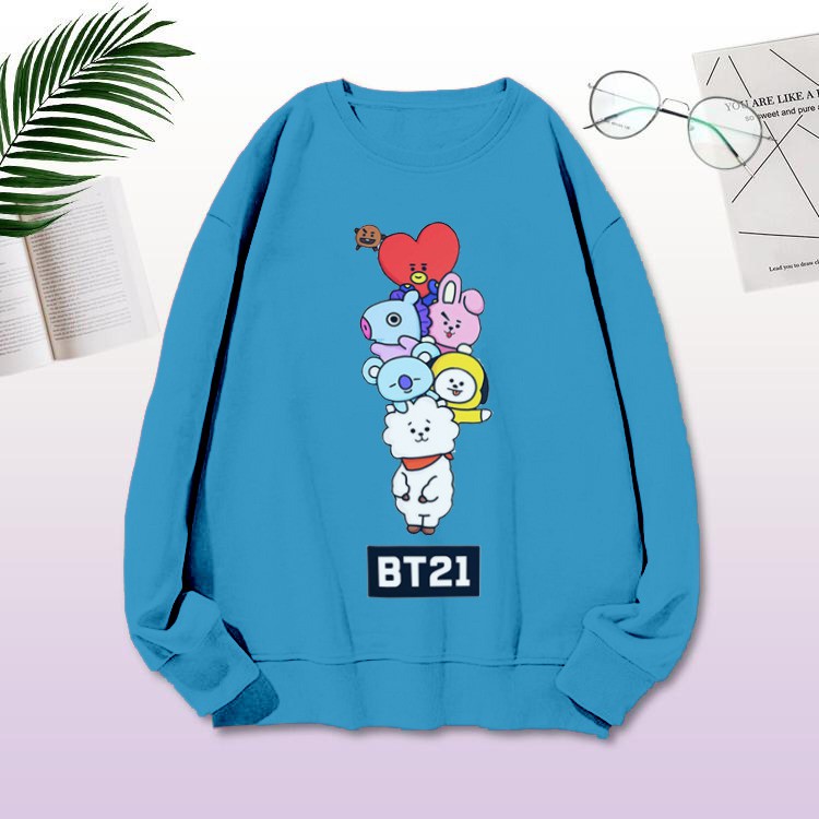 SWEATER LOGO MEMBER BTS-RAJUT WANITA BTS TATAa MURAH-HODIE WANITA-PAKAIAN WANITA