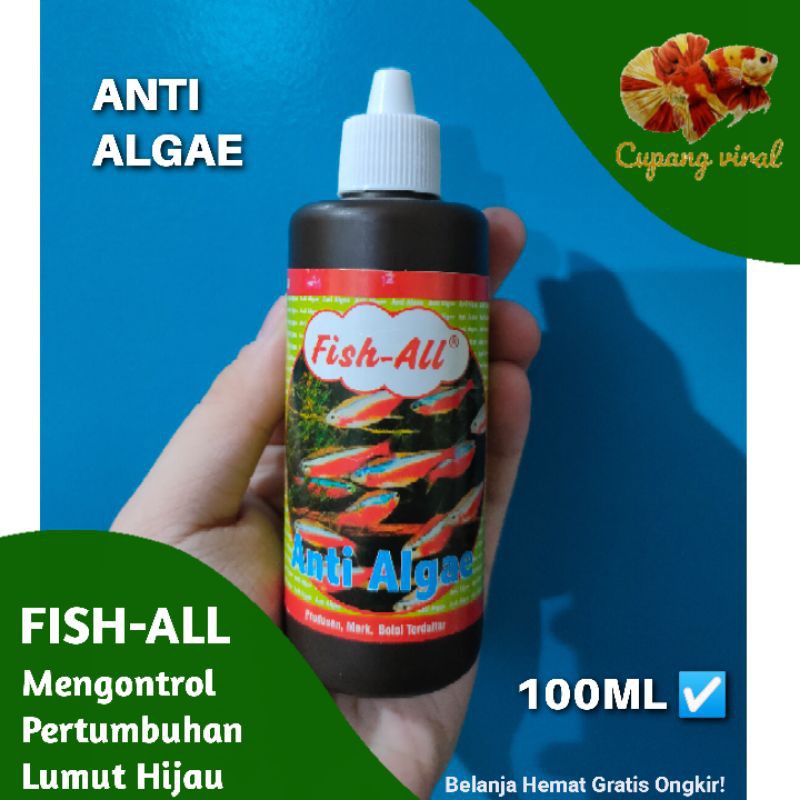 FISH ALL - Anti Algae / Pembasmi Alga dan Lumut 100ML