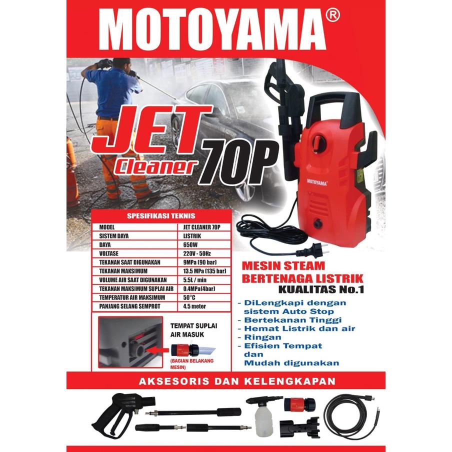 Jual Jet Cleaner Watt Mesin Steam Mesin Cuci Motor Mobil Motoyama Shopee Indonesia