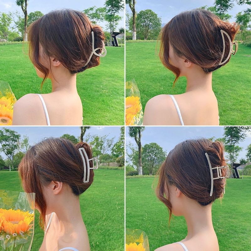 Jepit rambut korea premium jedai wanita motif mutiara zirkon 11.5cm baru JD13#