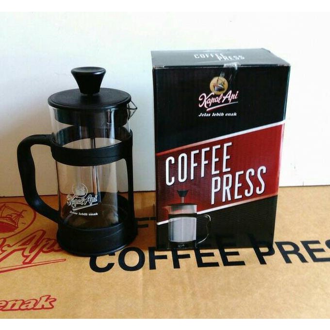 =====] Coffee Press Kapal Api Pembuat Kopi Tanpa Ampas Saringan Kopi Teh