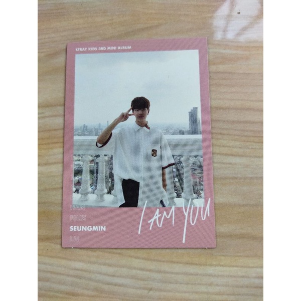 PHOTOCARD  STRAY KIDS POLAROID SEUNGMIN I AM YOU