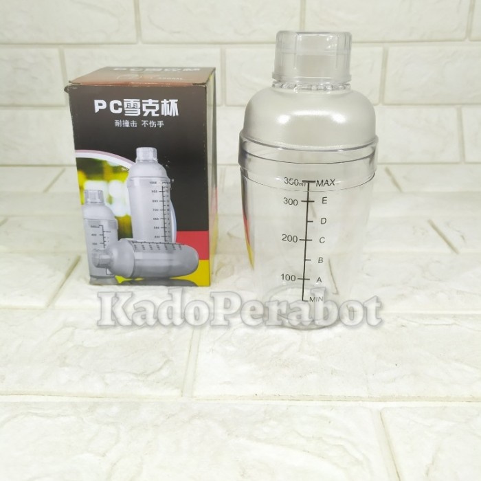 shaker plastik mika 350ml - shaker mocktail - shaker mojito murah