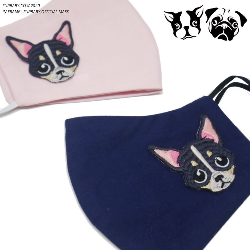 CHIHUAHUA MASK / Masker Anjing Bordir Chihuahua by Furbaby