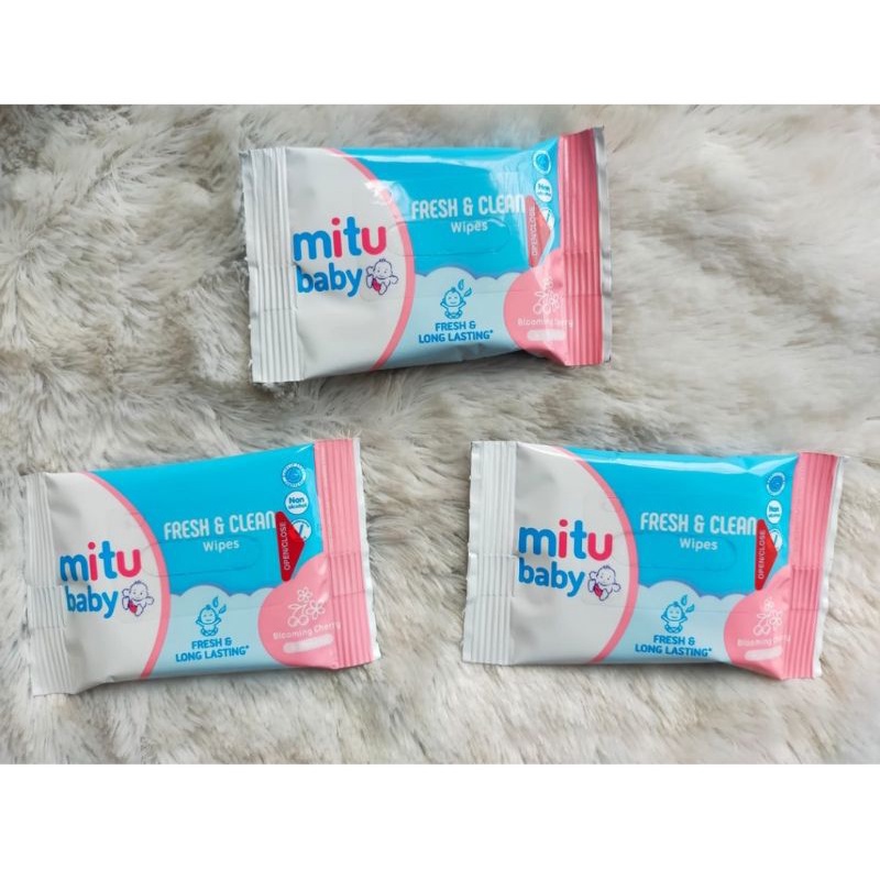 Mitu Babby Sachet Fres &amp; Clean / Tisu Basah Portabel