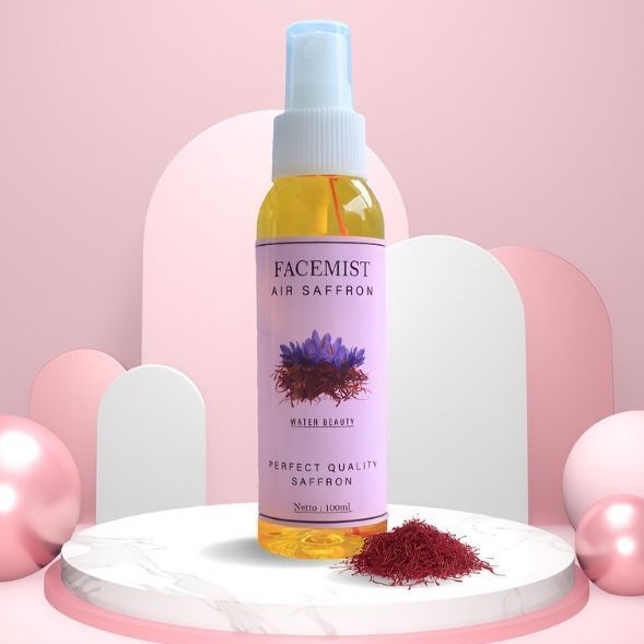 Medan Termurah 100 ml 100% + Rose Water Facemist Safron banyak fungsinya Saffron