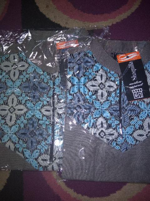 Koko Batik Katun Abu-abu