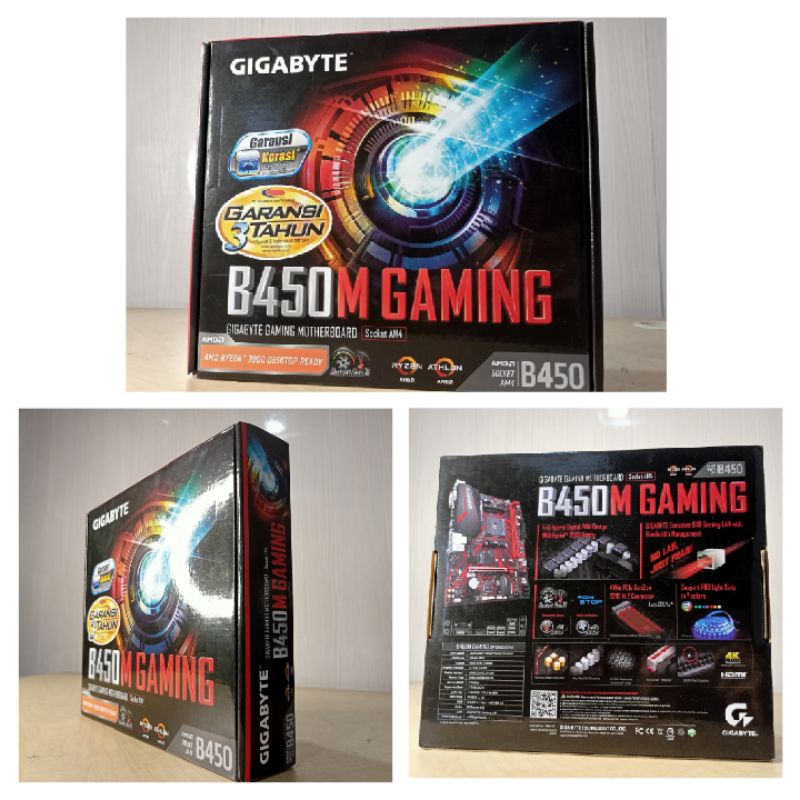 Gigabyte GAMING MOTHERBOARD socket AM4 B450M GAMING