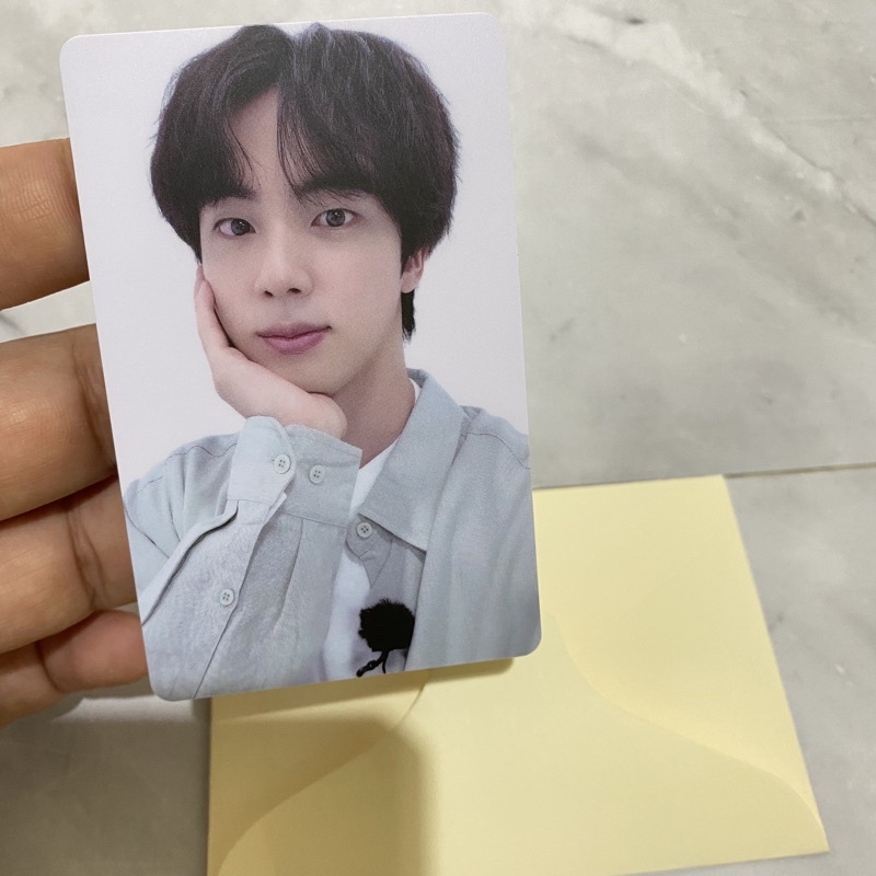 RARE BTS LUCKY DRAW HYBE INSIGHT event photocard pc official JIN seokjin LD BUTTER PROOF Yet to come