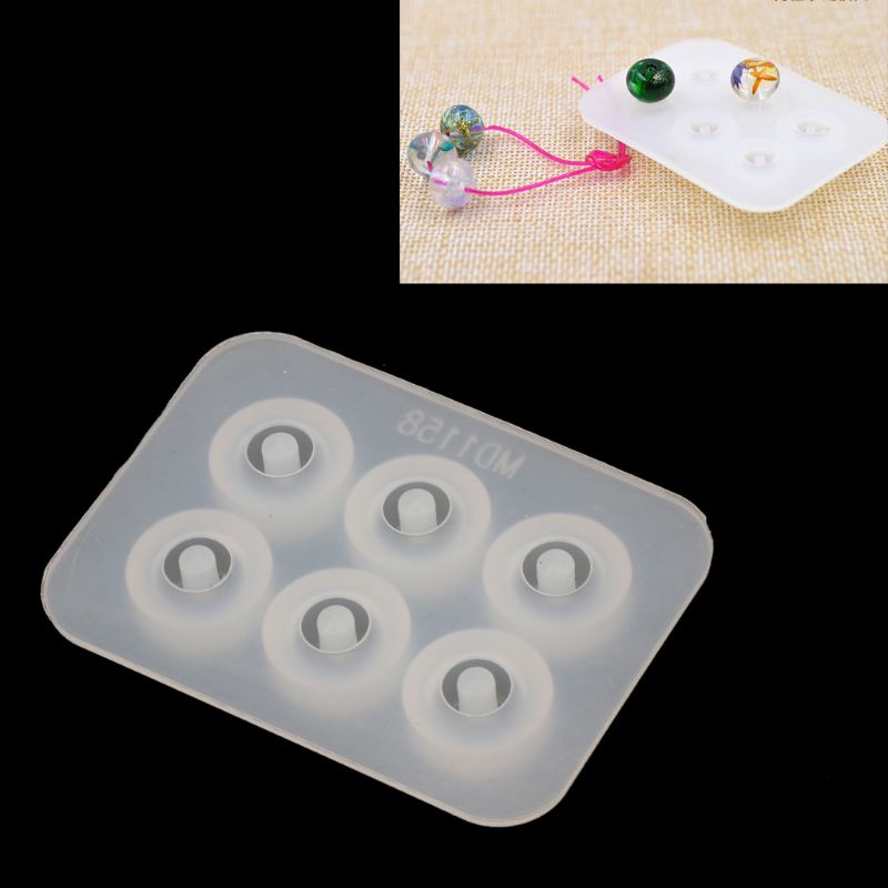 SIY  One Pack S925 Beads Cap Silicone Mold Kit Add-a-Bead Bracelet Beads Jewelry DIY