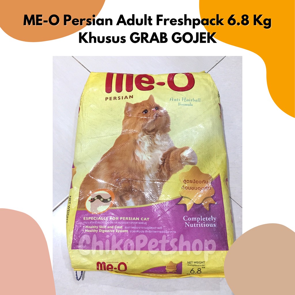 [GRAB GOJEK] ME-O PERSIAN ADULT Makanan Kucing Persia Dewasa MEO Freshpack 6.8 Kg