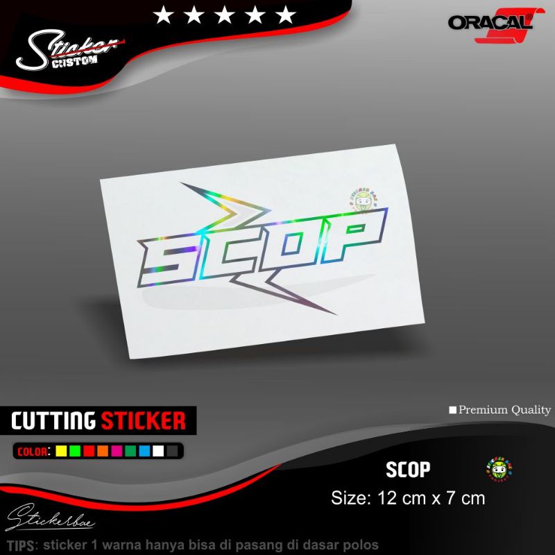 sticker scop scoopy sticker motor matic cutting sticker