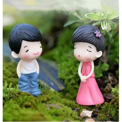 Miniature Lover Figures - Lovers Couple Figurines #15 (2pcs)