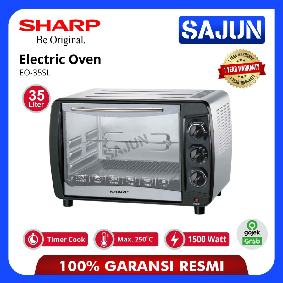 New SHARP Electric Oven 35 Liter EO-35SL Oven Listrik Grill Rotisserie
