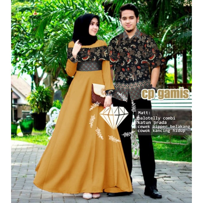 CP MARSELLA BATIK, COUPLE PASANGAN, BALOTELLI PRADA, GAMIS HIJAB MUSLIM, DRESS MAXY