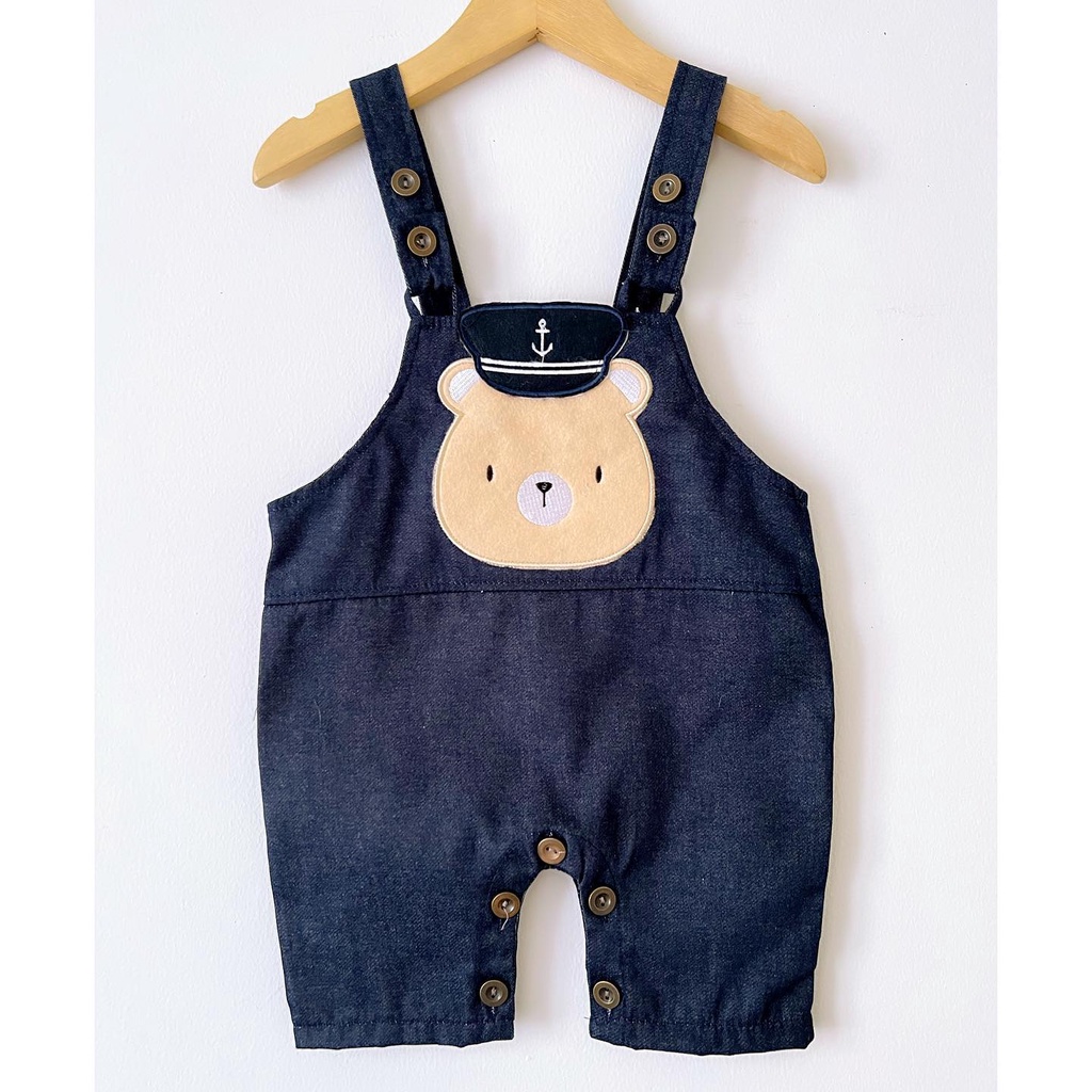 ORI BABYBEB PREMIUM CHINOS Overall SUIT 1-3 tahun Baju Setelan Celana Pergi Jalan Fashion Anak Bayi Cowok Laki Terlaris Lucu