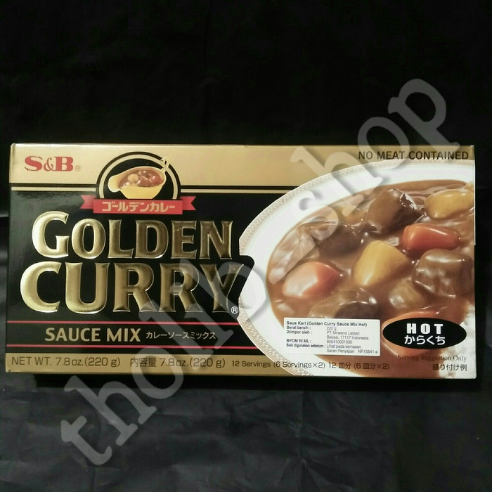 

S&B golden curry sauce mix hot 220 gram