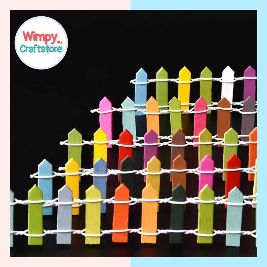 Pagar tanaman bahan terrarium fairy garden maket arsitek clay craft