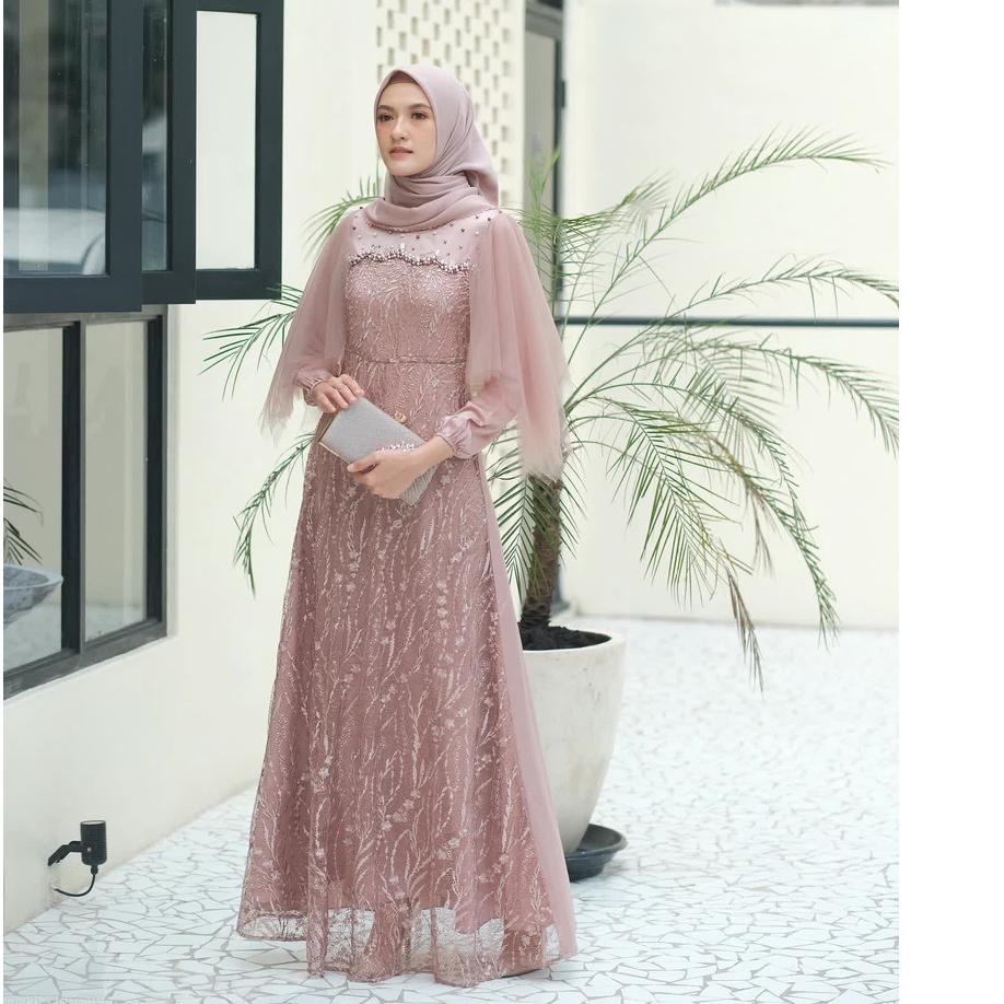 Bagus Dipakai.. BAJU GAMIS BATIK COUPLE GAMIS BROKAT KONDANGAN DRESS BURKAT BORKAT TILE BATIK MUSLIM