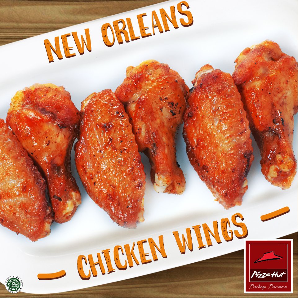 Chicken wings pizza hut PHD / 777 brand 1kg / 1000gr sayap ayam bumbu frozen food