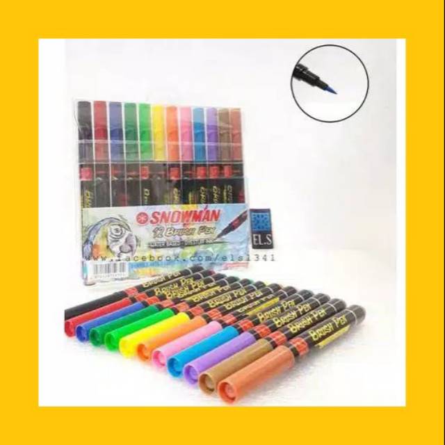 

Snowman brush pen (satuan )