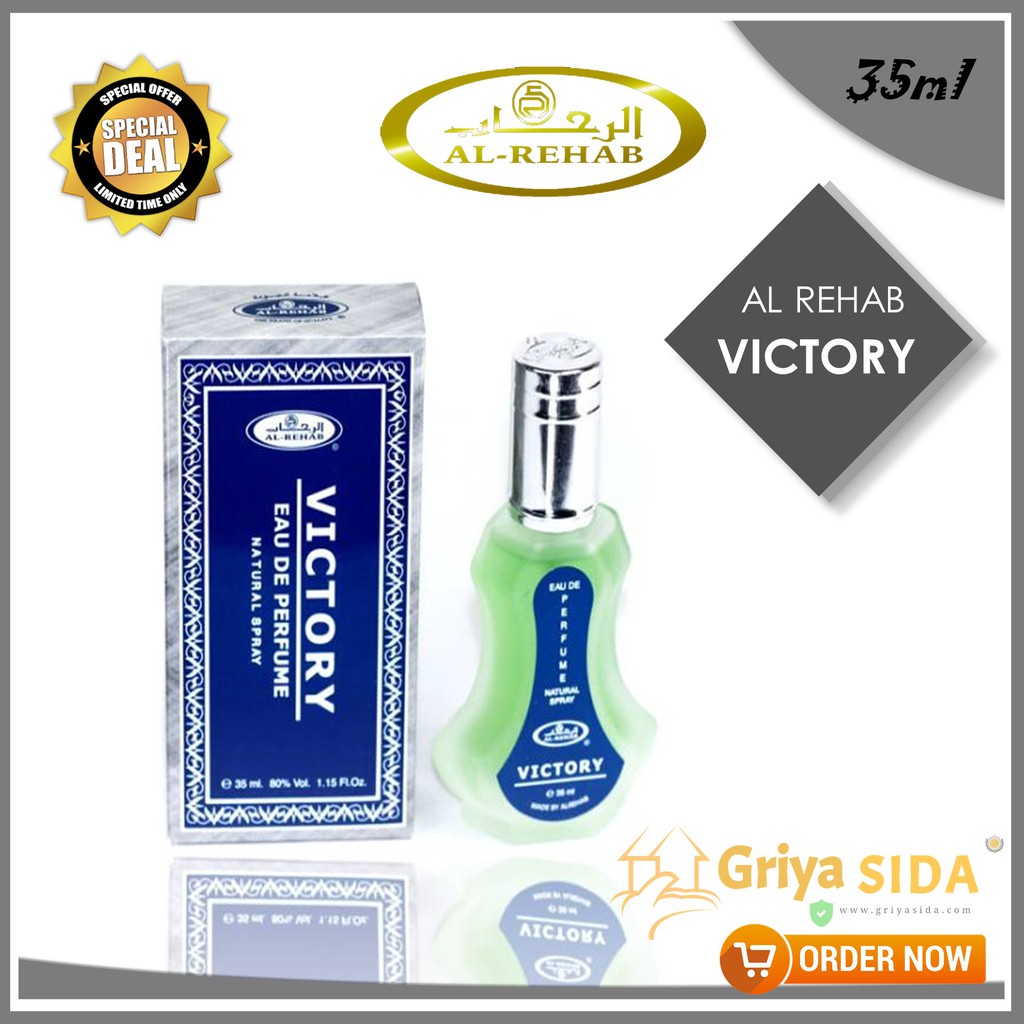 Parfum al rehab victory 50ml original minyak wangi alrehab spray victory PROMO!